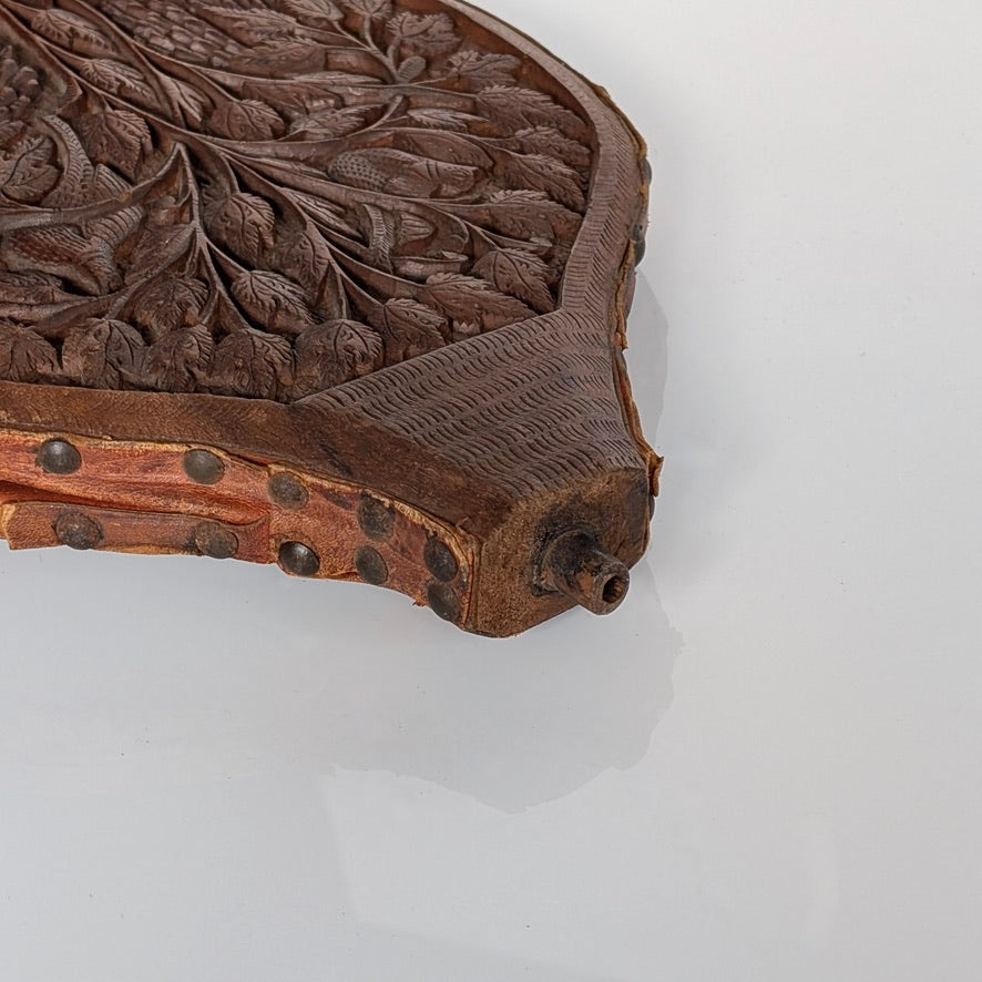 Elaborately Carved Fireplace Bellows, c1910
