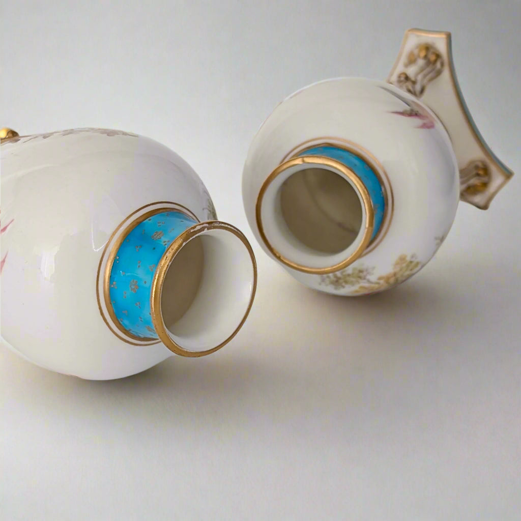 Royal Crown Derby Vases by Charles Harris, c1906