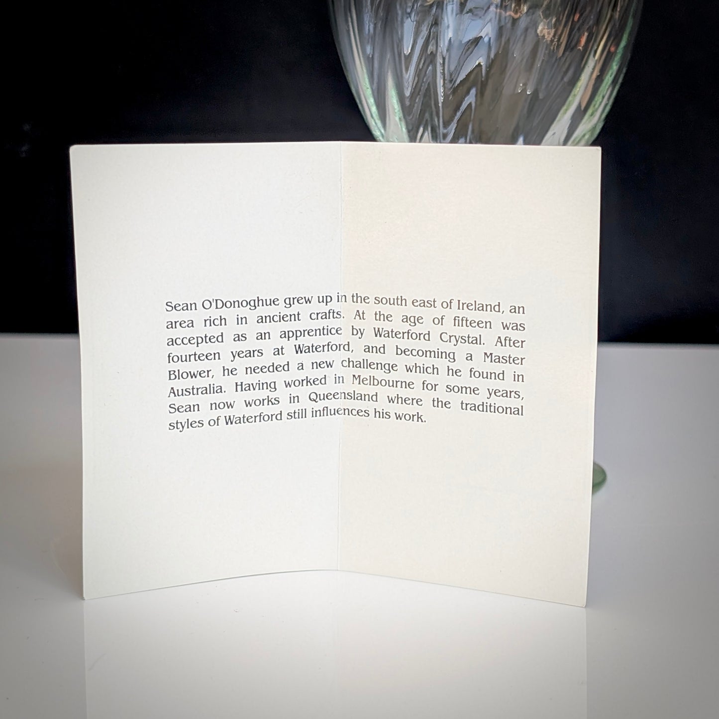 Sean O'Donoghue Australian Studio Glass "Sea Shell" Chalice