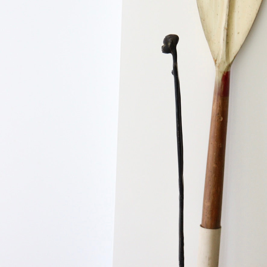 c1970, Tall Bronze Sculpture of a Stylised African Lady