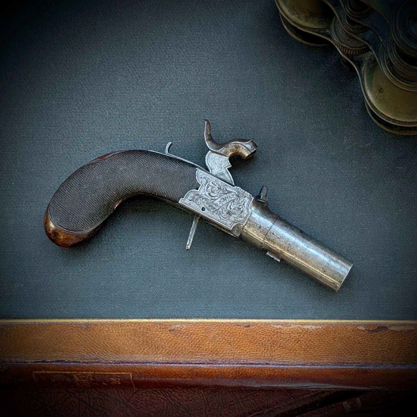 A Percussion Pocket Pistol By Moore of London, c1830