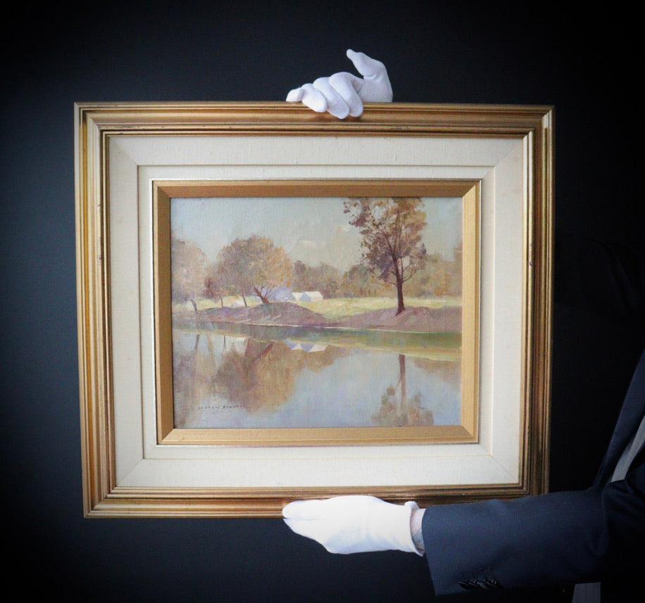 William Rubery Bennett "Camping On The Murray", Oil