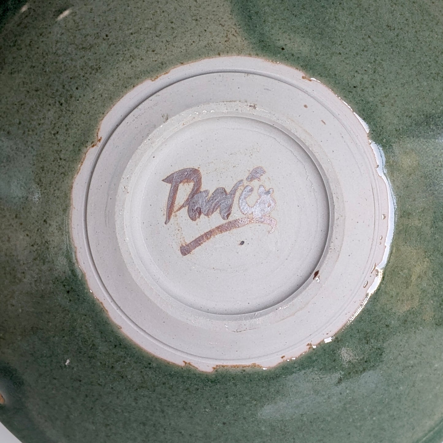 Paul Davis Australian Studio Pottery Celadon Bowl