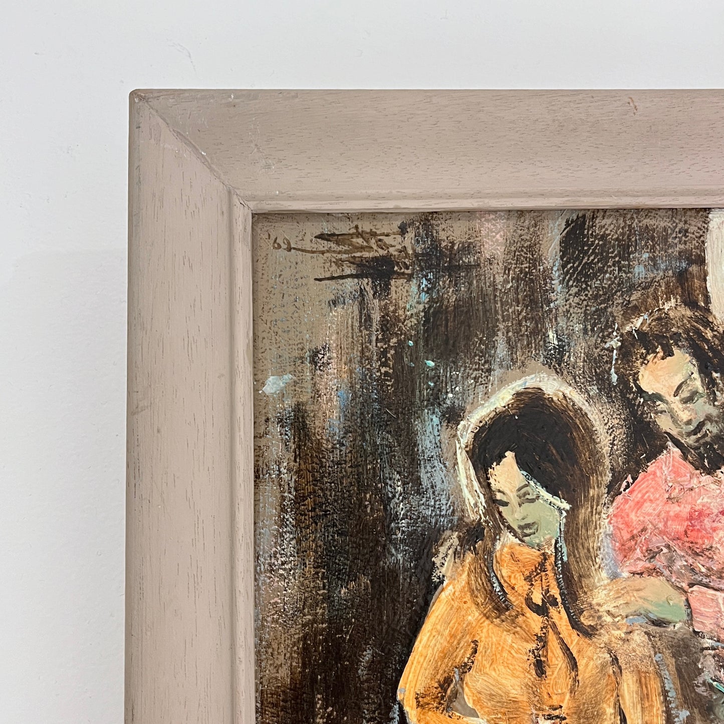 Brian St Alban Smith "The Love-In" Oil, 1969