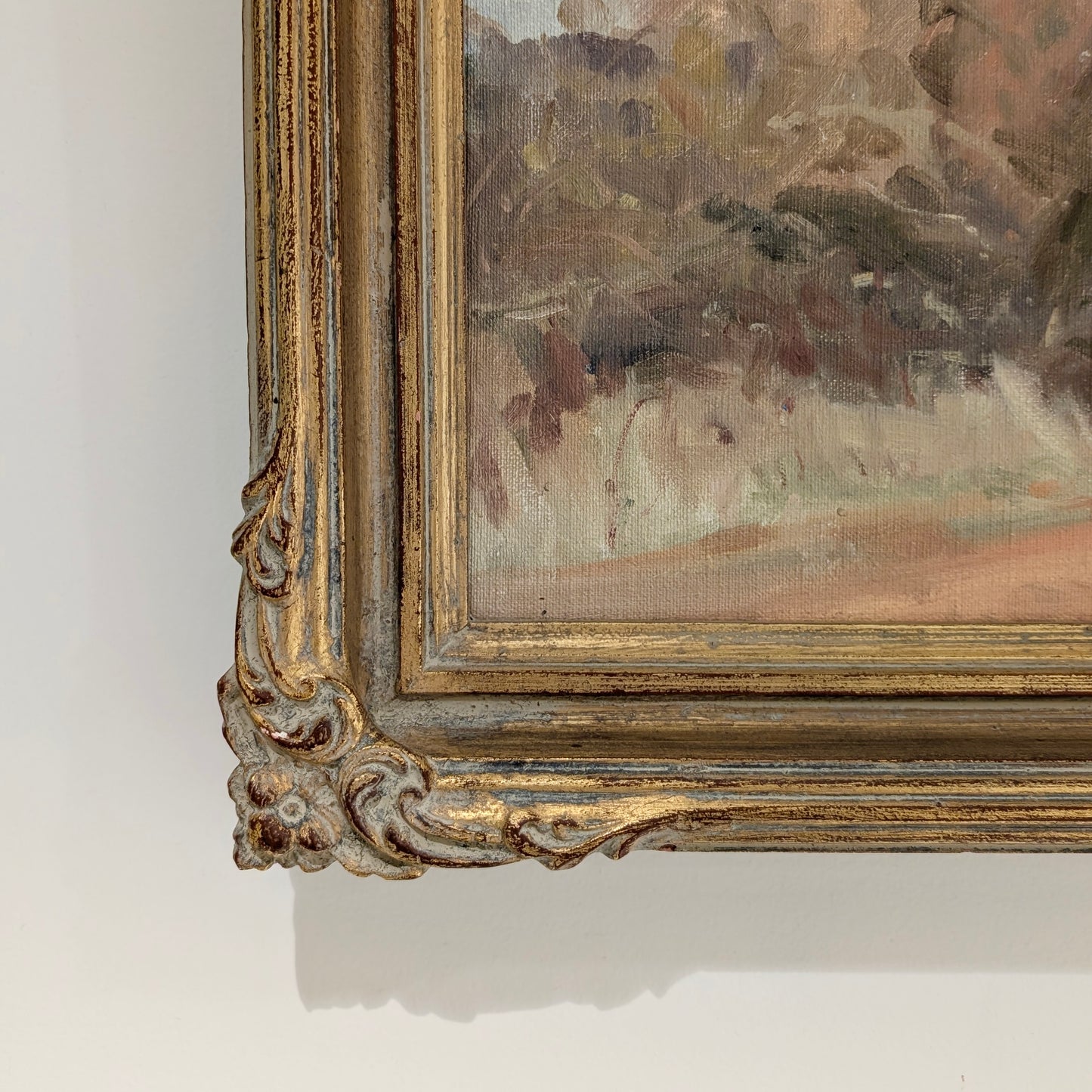 Angela Abbott (Australia, 1940-) "Basket Willow - Country Lane", Oil