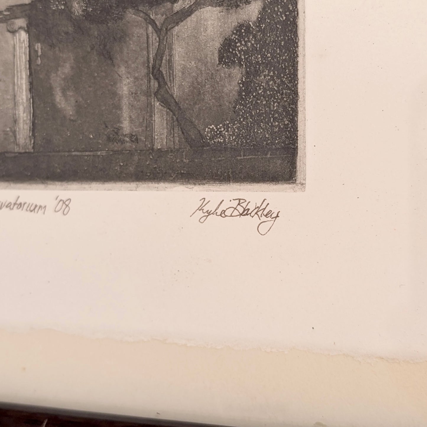 Kylie Blackley (Australia) 'The Melba Conservatorium', Etching