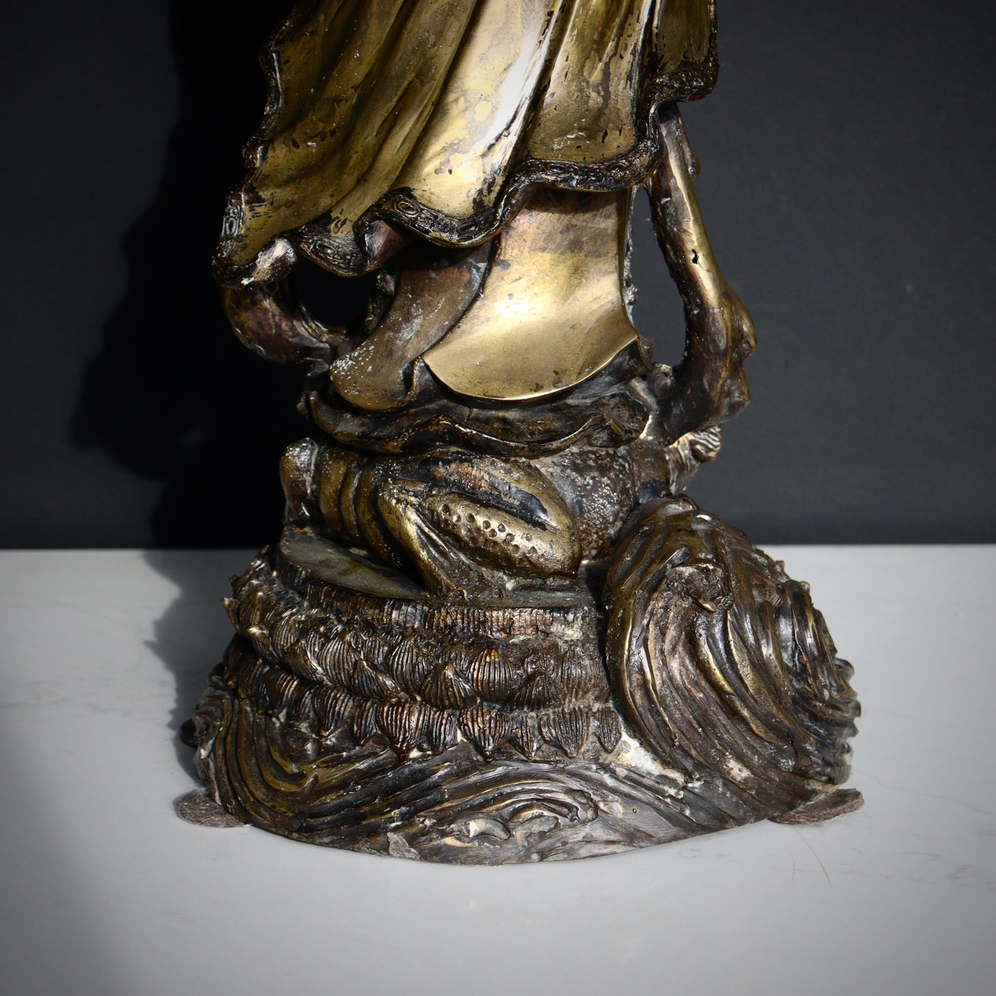 A Large Chinese Bronze Statue of Guanyin, 20th Century