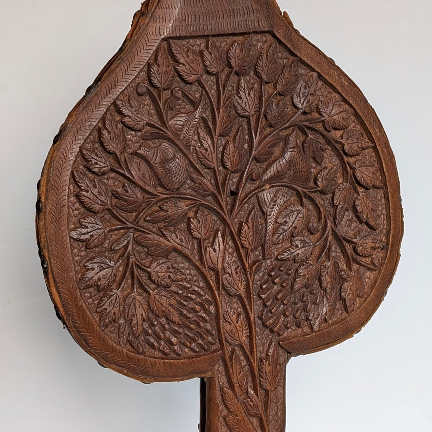 Elaborately Carved Fireplace Bellows, c1910