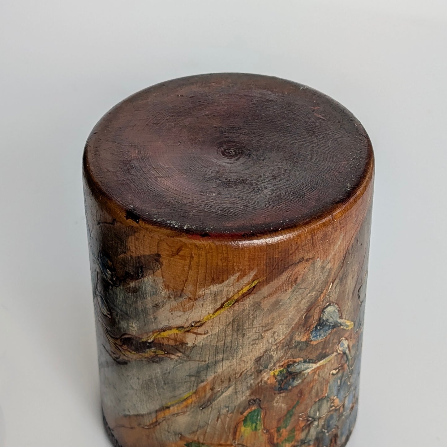 An Australian Pokerwork Jar, c1930