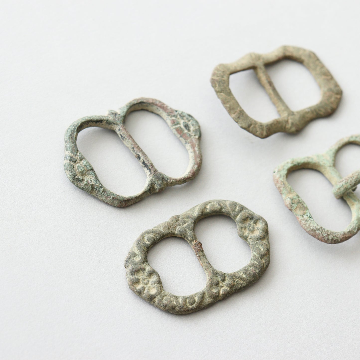 Collection of English Bronze Buckles, circa 1500 - 1600