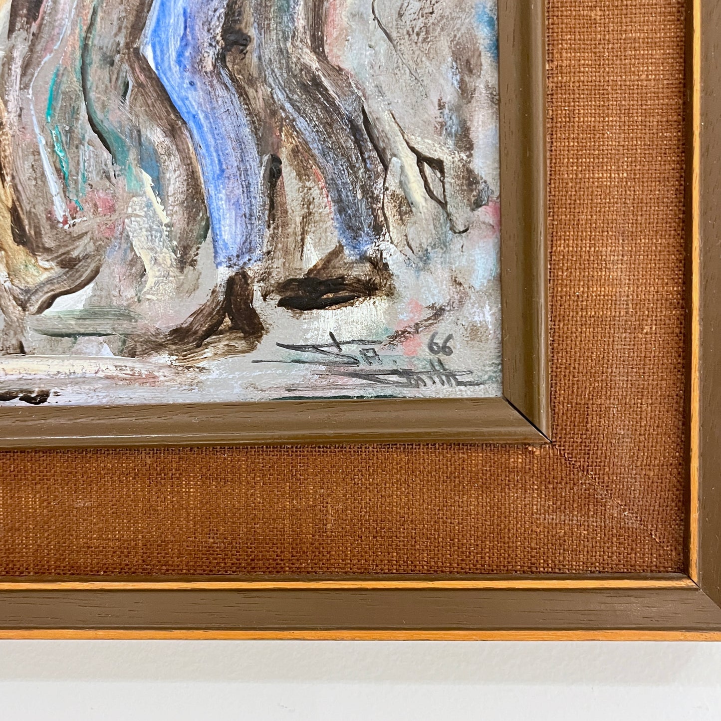 Brian St Alban Smith "After Cocktail Dancing" Oil, 1966