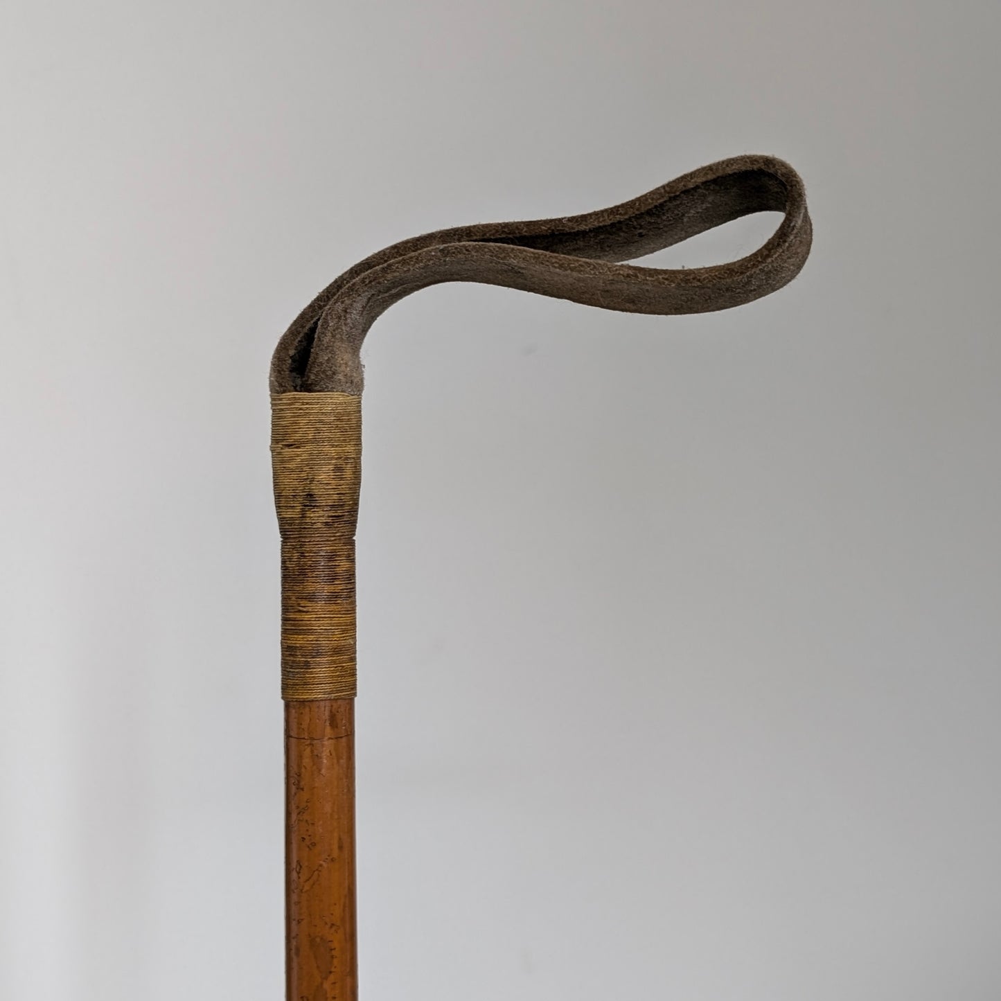 Stag Antler Handle Riding Crop with Sterling Silver Collar