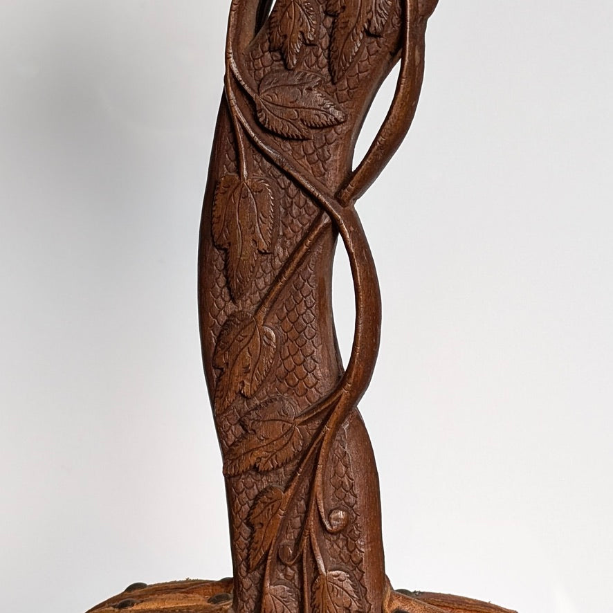 Elaborately Carved Fireplace Bellows, c1910