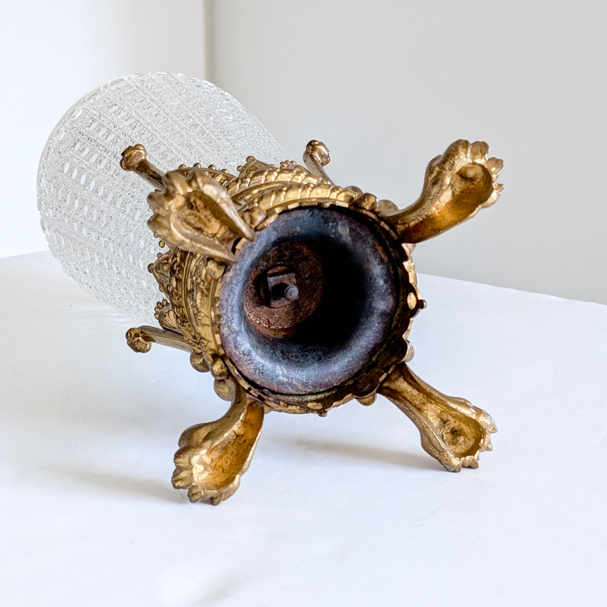 A Substantial 19th Century French Cut Crystal & Ormolu Vase