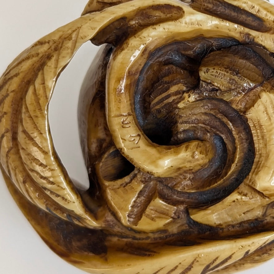 A Japanese Carved Ivory Netsuke, Taishō era