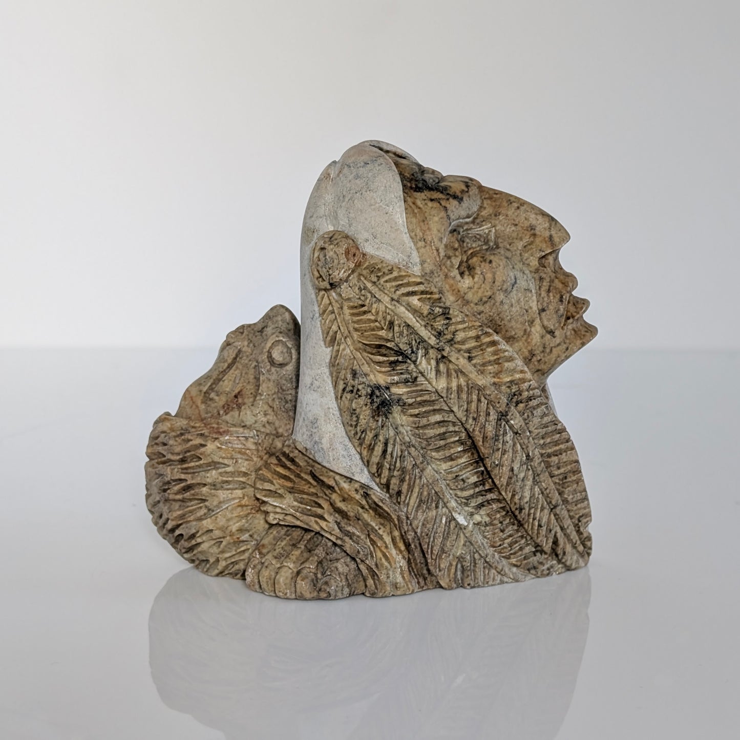 Lori Laforme Native American Carved Soapstone Sculpture