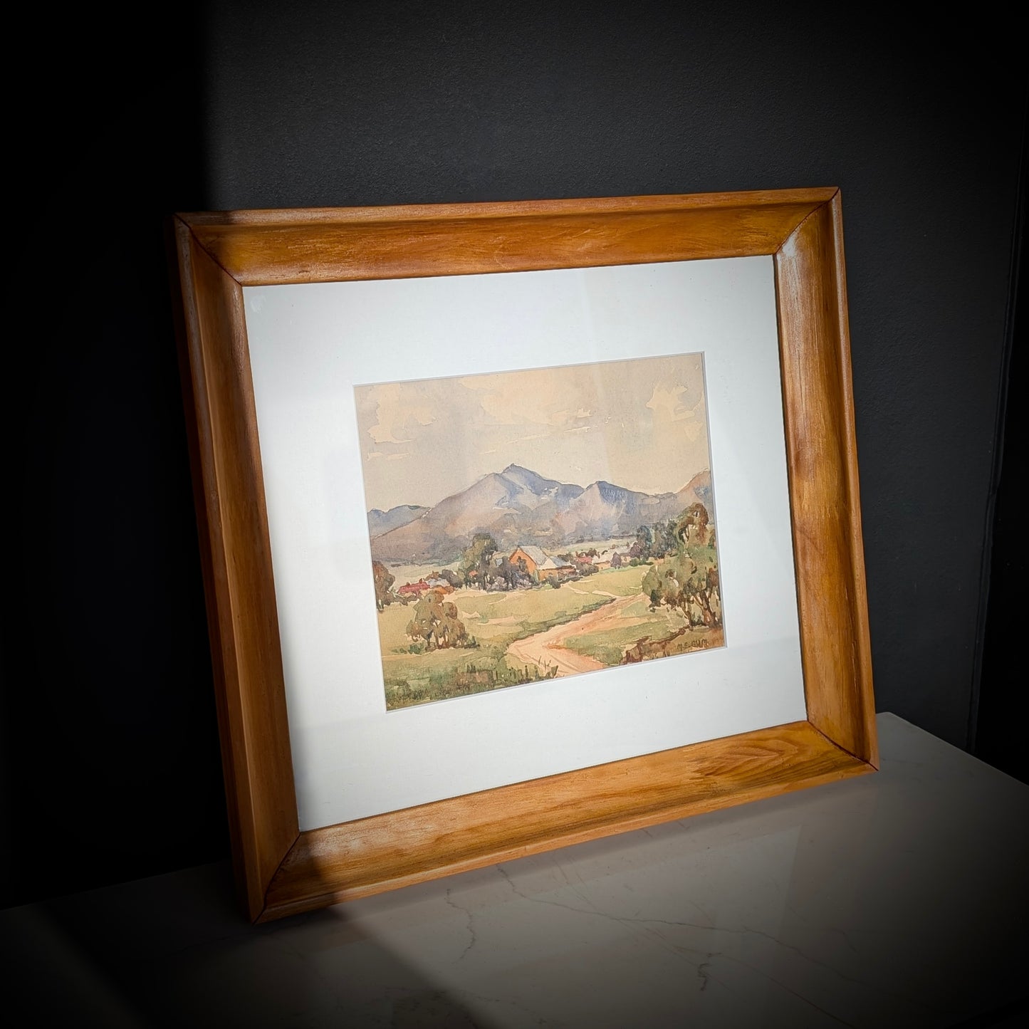 Maude Edith Gum 'Adelaide Foothills' Watercolour, c1925-1930