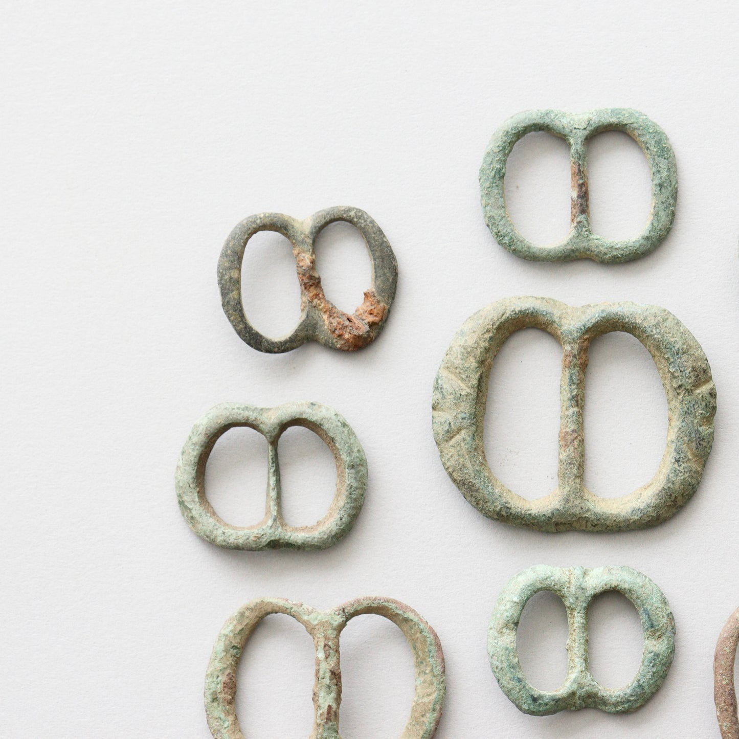 Collection of Medieval Spectacle Buckles, circa 1350 - 1500