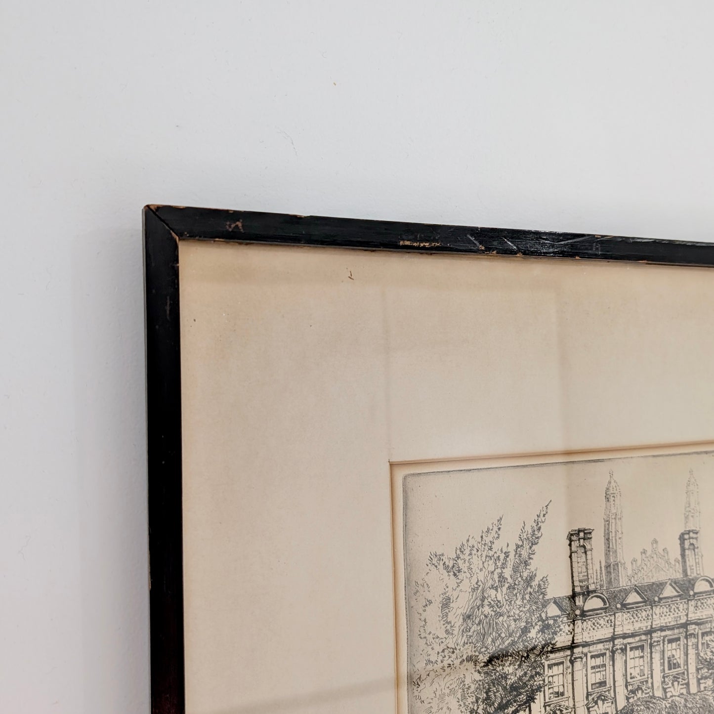 Sydney Robert Jones 'Clare College Bridge - Cambridge' Etching