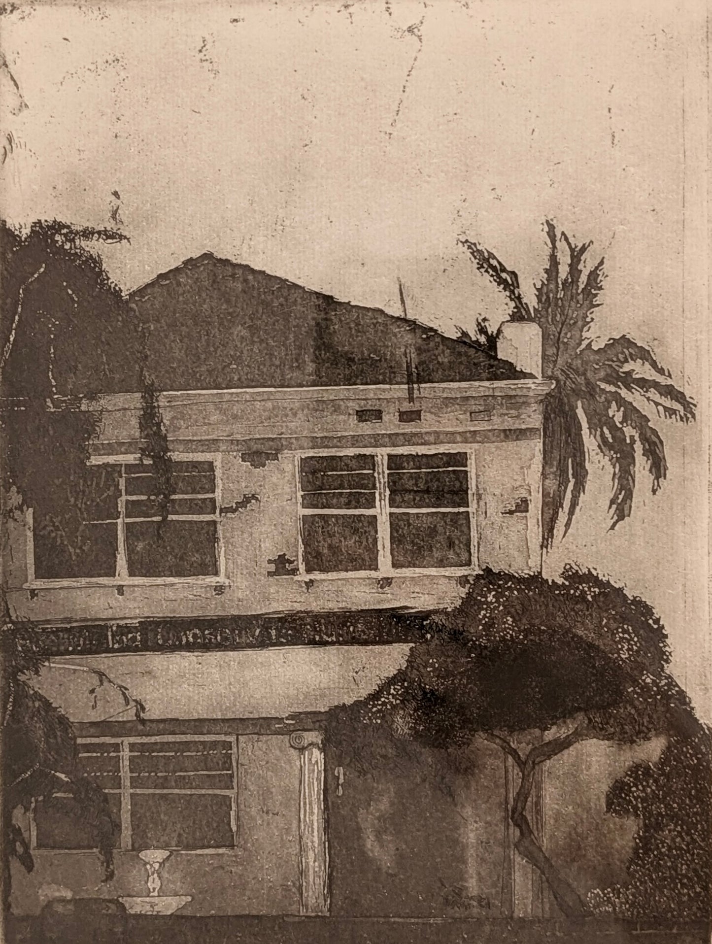 Kylie Blackley (Australia) 'The Melba Conservatorium', Etching