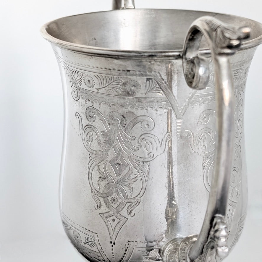 Old English Game Silver Plated Trophy, c1909
