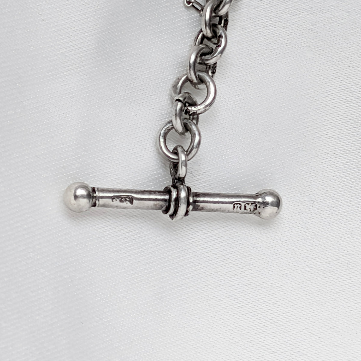 A Birmingham 1894 Sterling Silver Albert Chain Bracelet