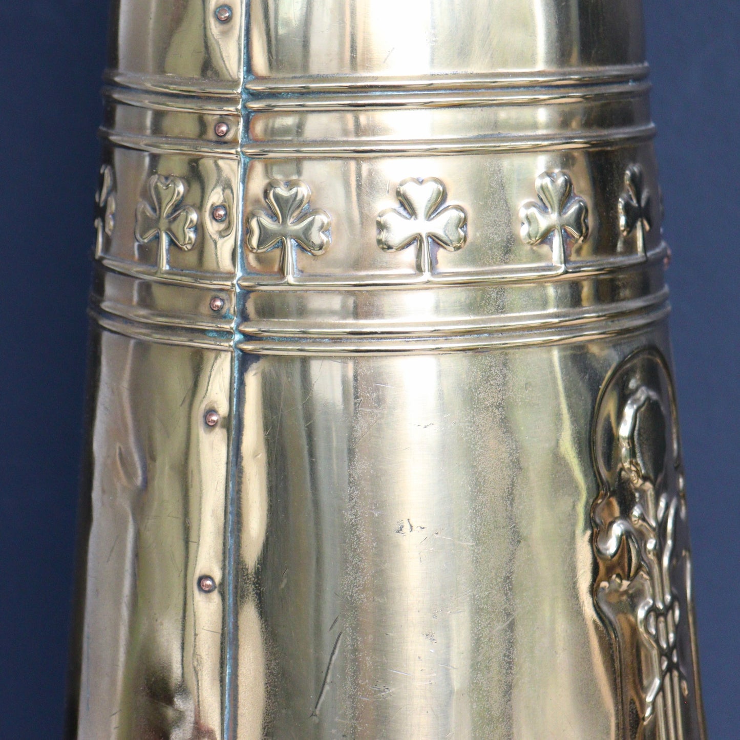 Art Nouveau Dutch Brass Coal Scuttle, c1900