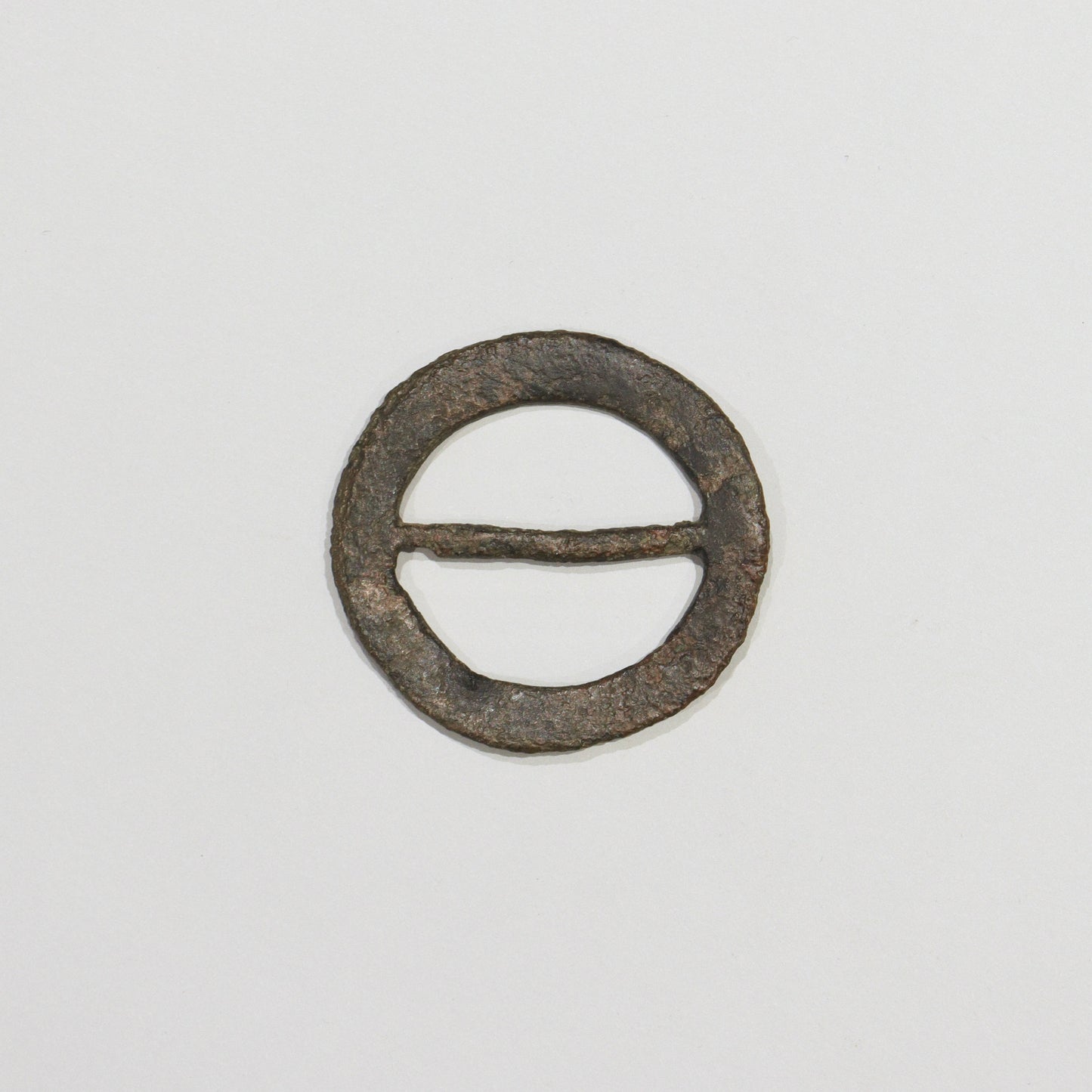 Medieval Wrought Iron Double-Loop Buckle, c1370 - 1450