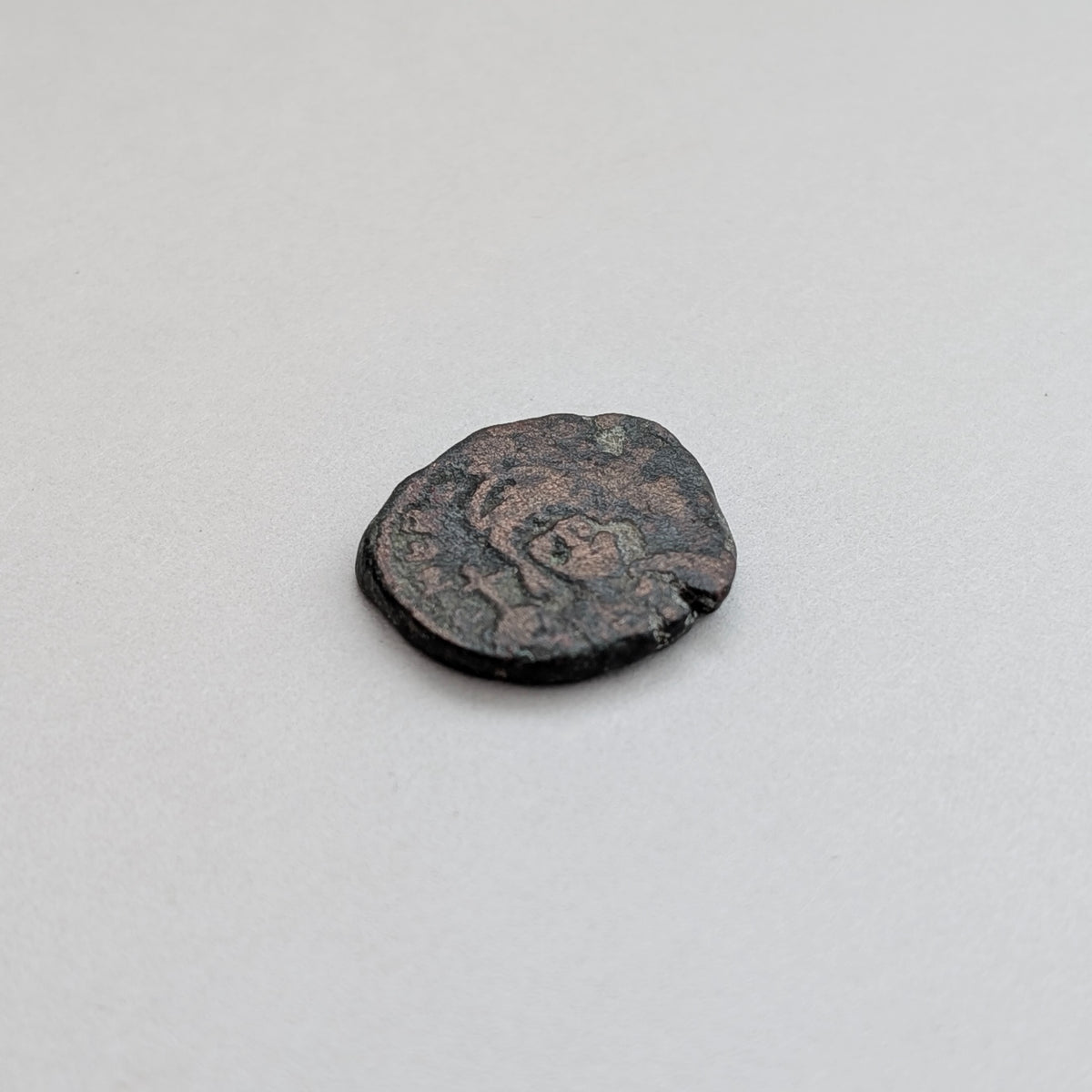 Ancient Byzantine Heraclius Half Follis Coin, circa 611/12 AD
