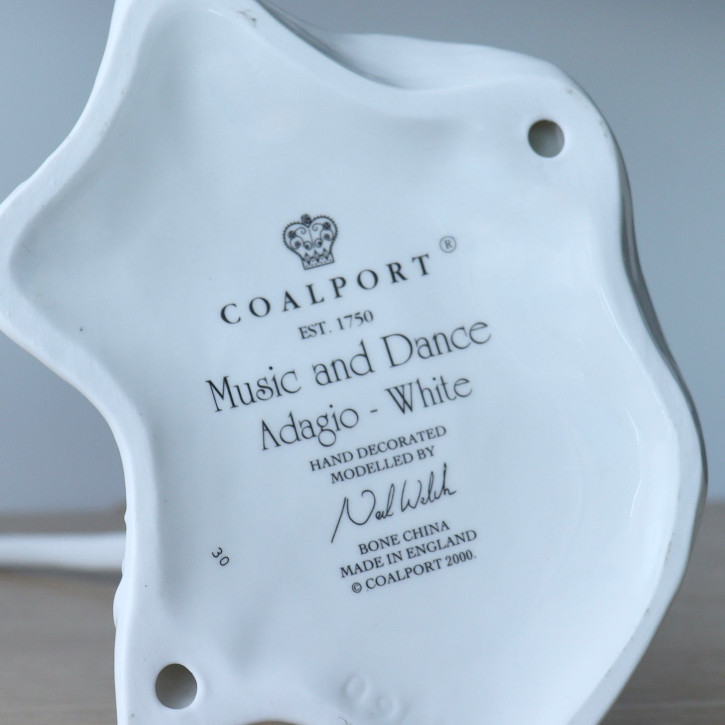 COALPORT "Music & Dance - Adagio in White" Bone China Figurine (Copy)