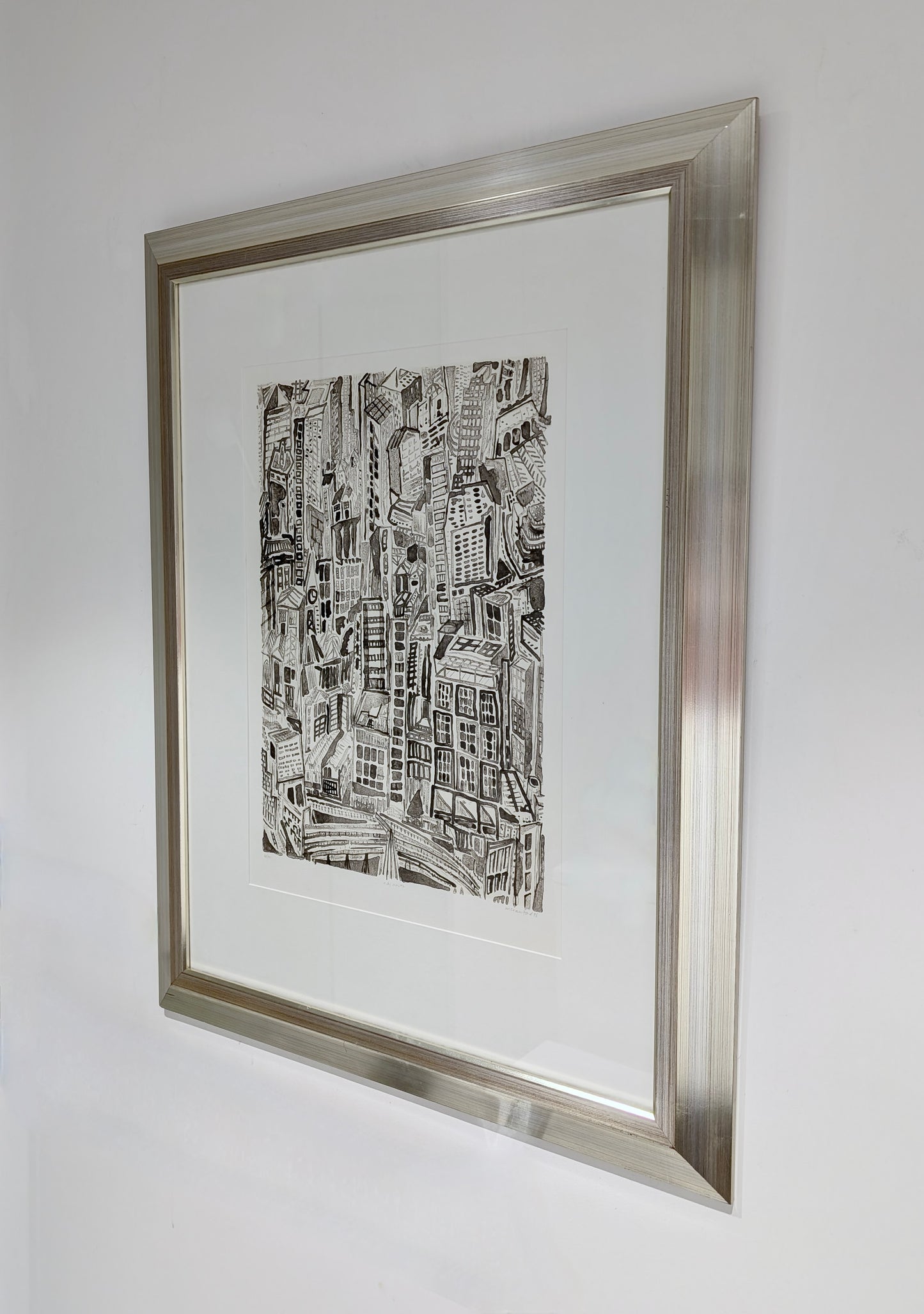 Marian Crawford 'City North - Melbourne' Etching, 1996
