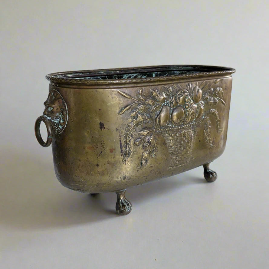 A French Brass Jardiniere, Late 19th Century