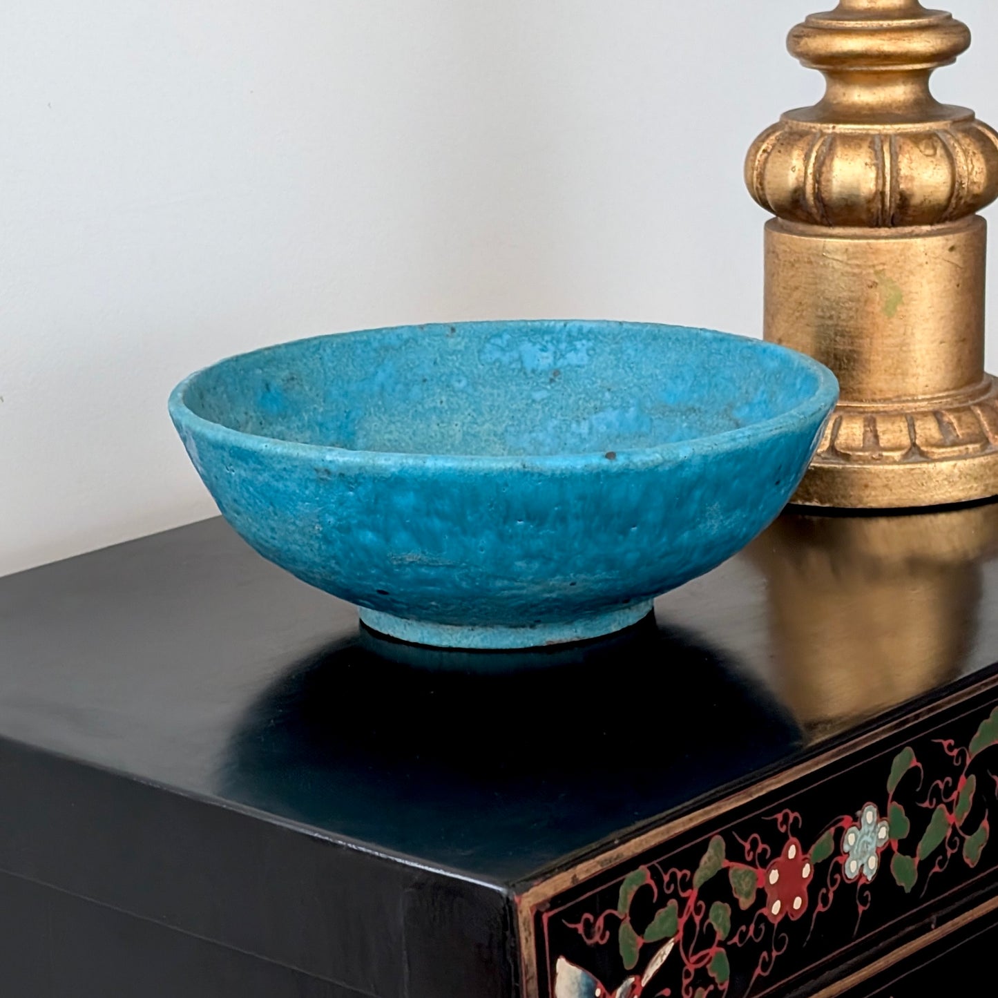 KLYTIE PATE Turquoise Pottery Bowl, c1970