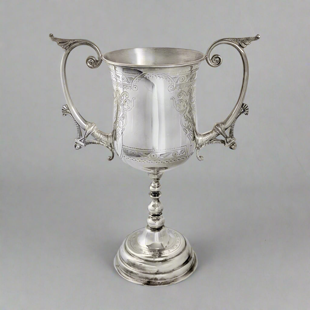 Old English Game Silver Plated Trophy, c1909