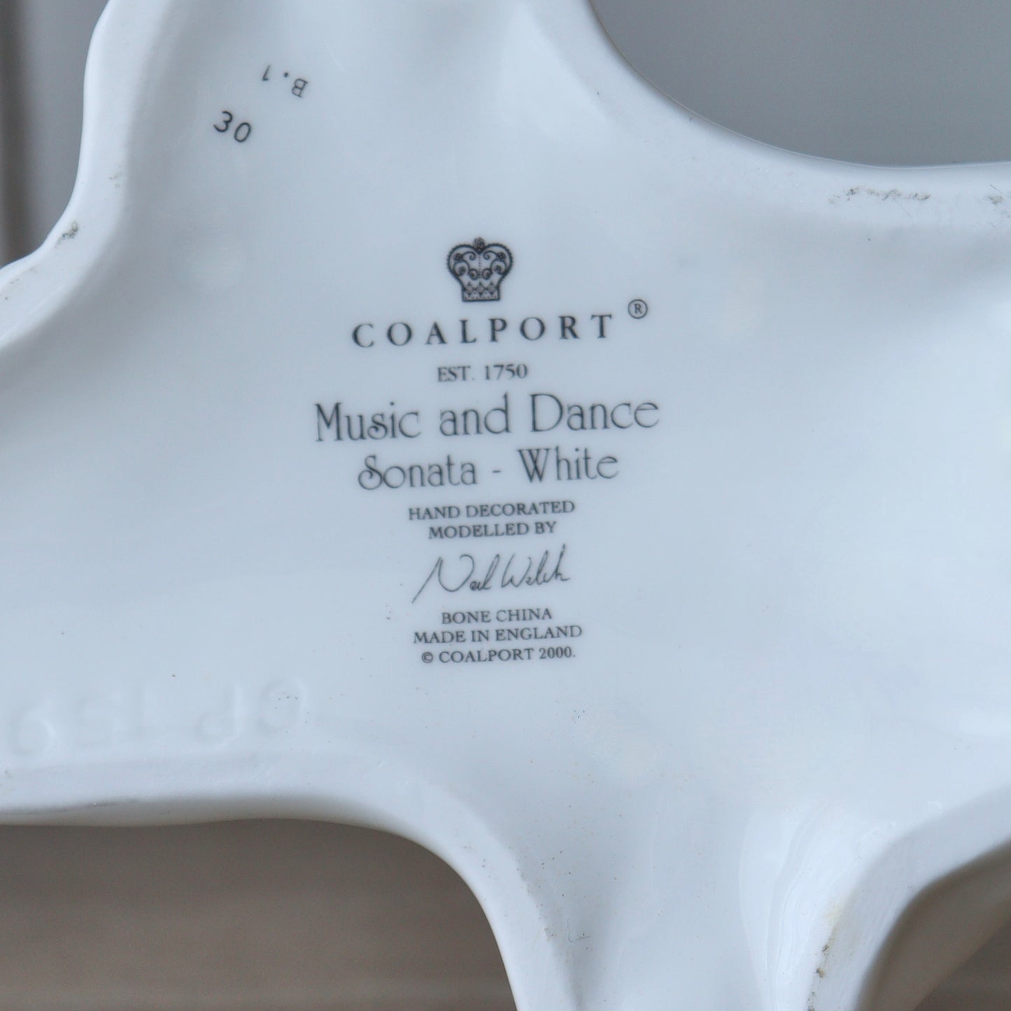 COALPORT "Music & Dance - Sonata in White" Bone China Figurine