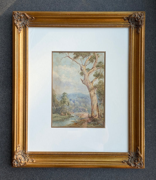 Lionel David 'Picnic Near Narrabeen NSW', Watercolour