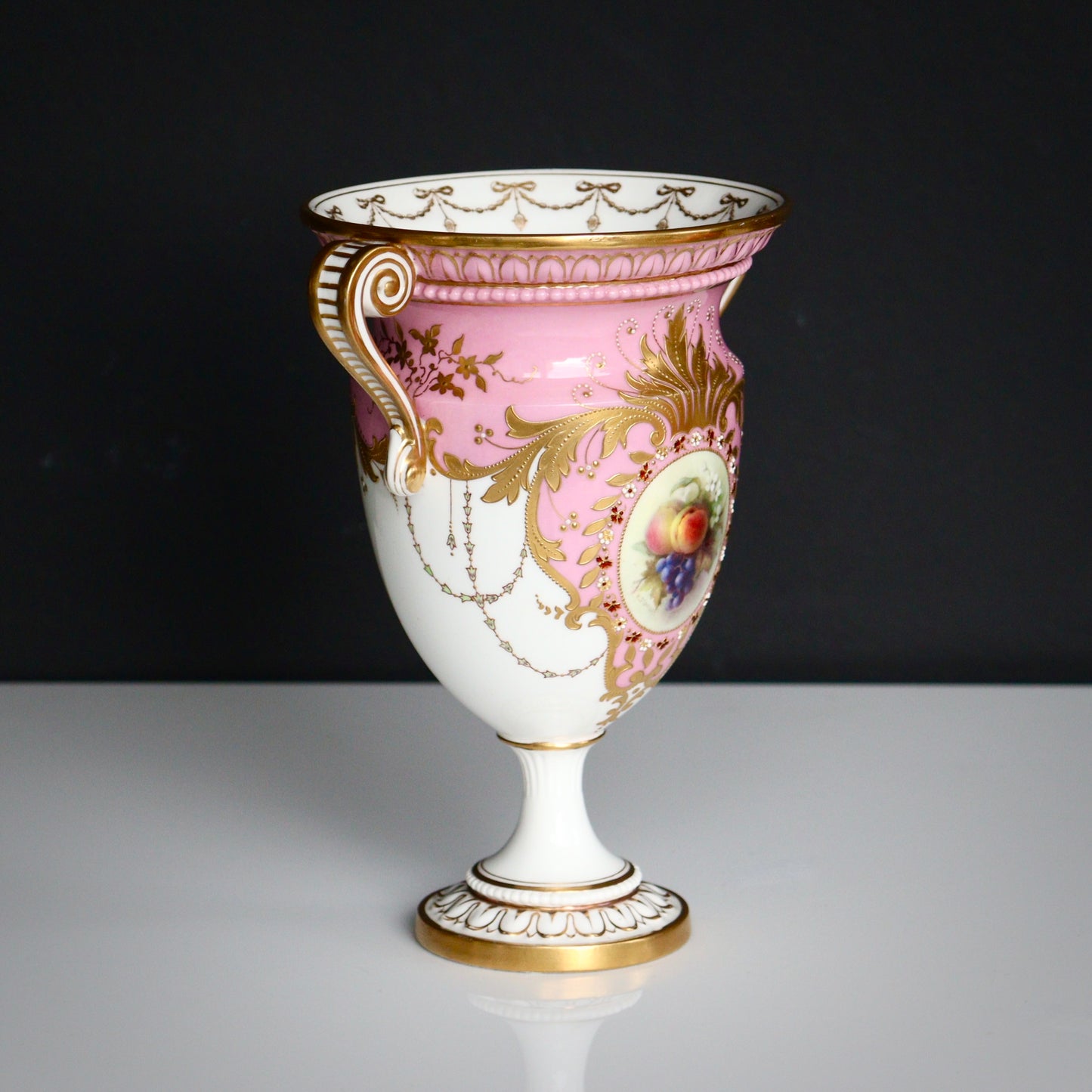 A Royal Worcester Richard Sebright Vase, c1908