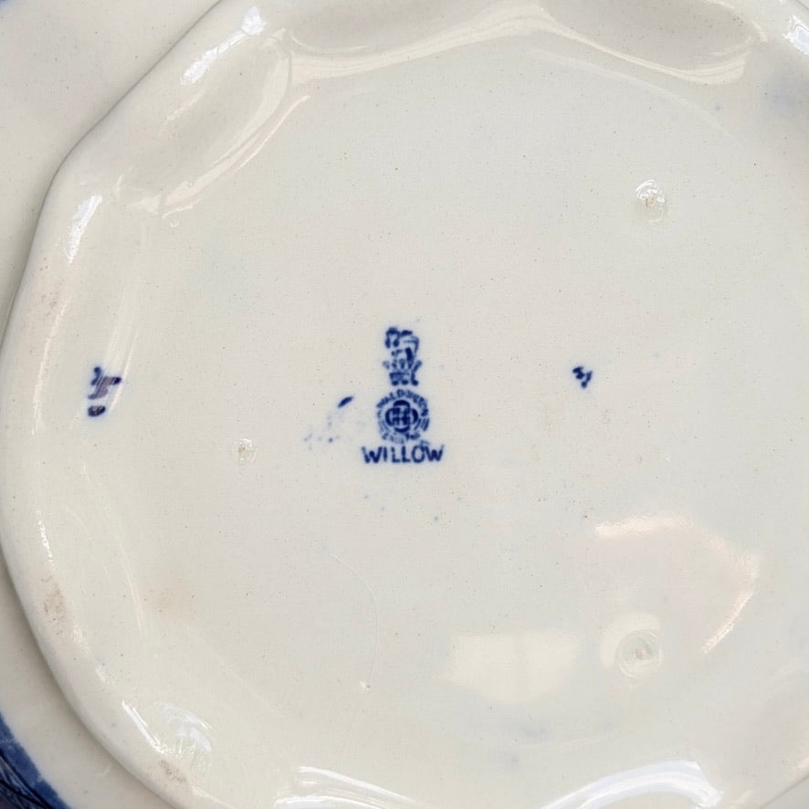 A Royal Doulton Flow Blue "Willow" Tureen