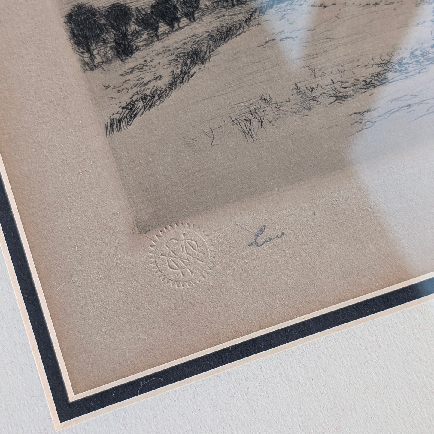 Hans Eduard von Berlepsch-Valendas 'Landscape' Etching, 1895