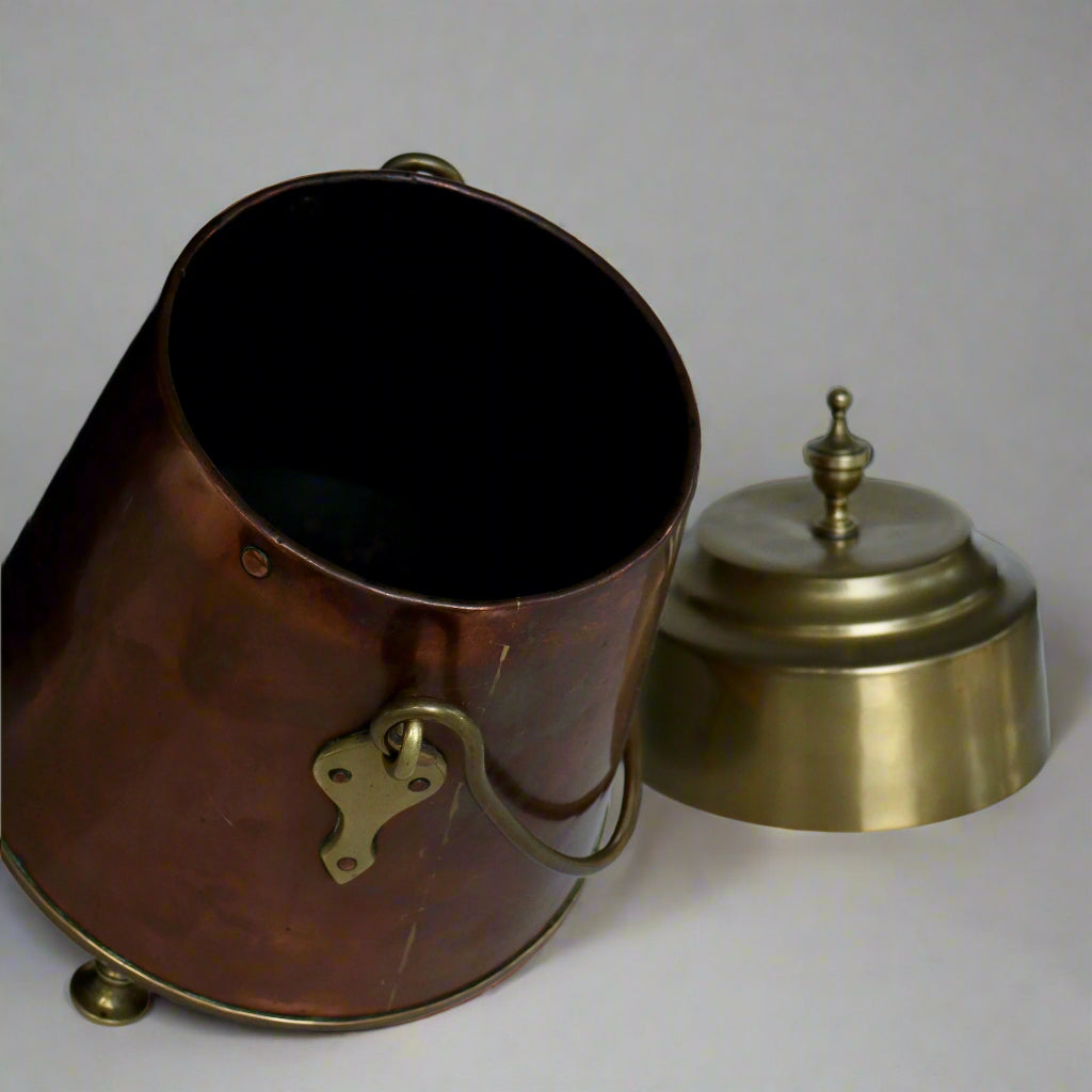 A 19th Century Dutch Copper Doofpot (Coal Bucket)