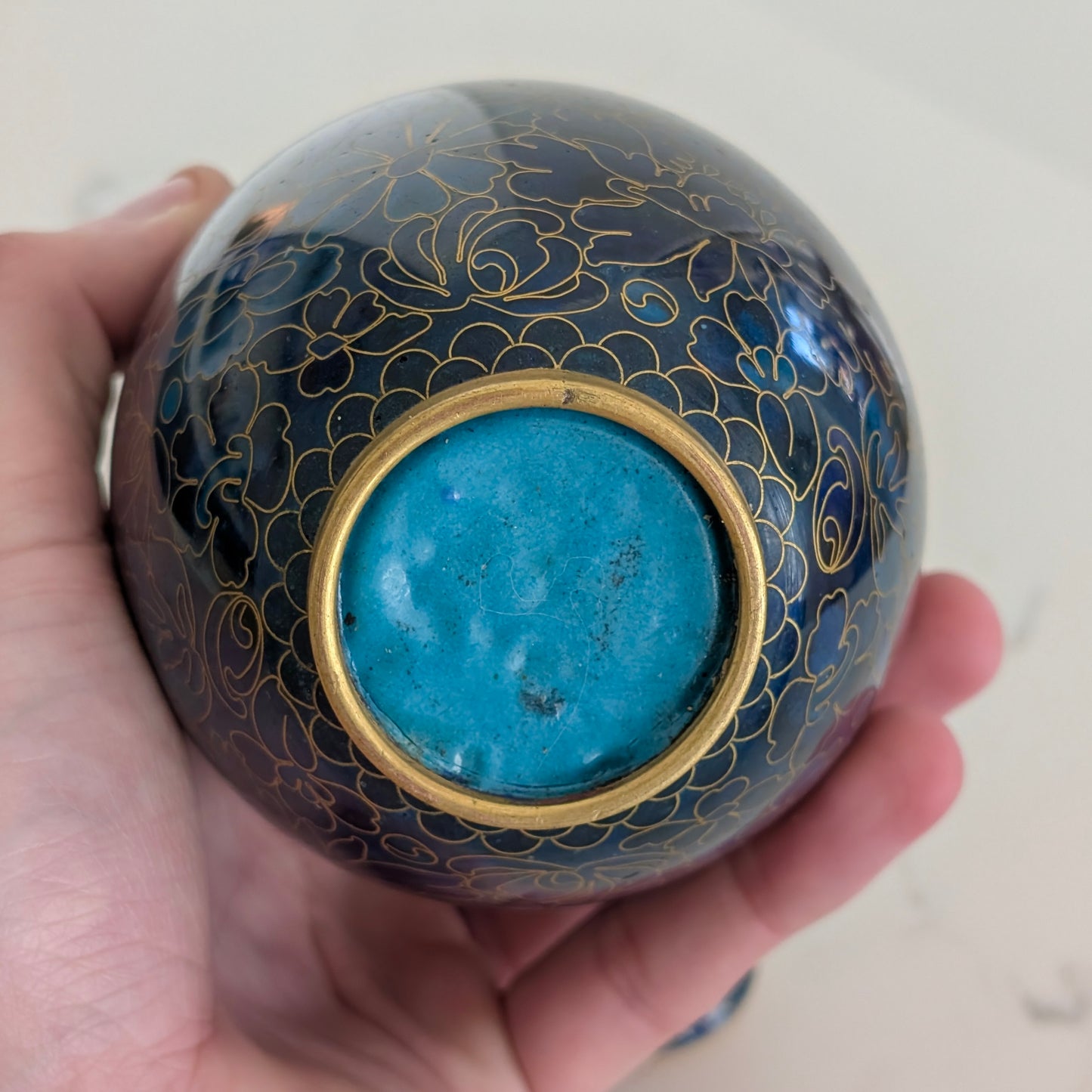 A Chinese Cloisonné Lidded Jar