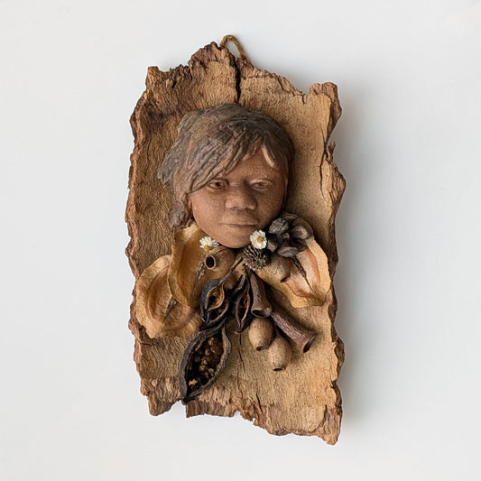 An Aboriginal Australian Mixed Media Wall Hanging