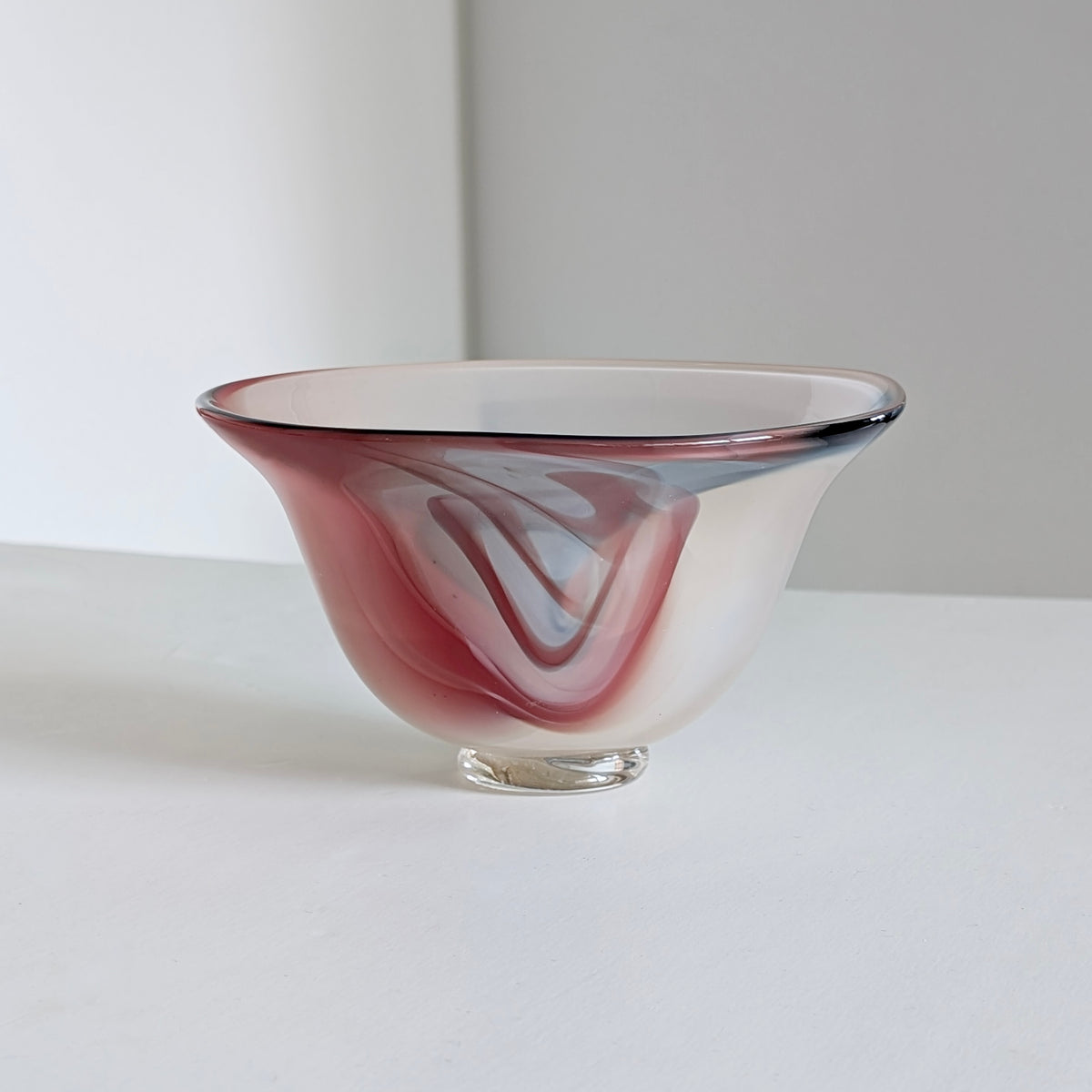 A Signed Australian Studio Glass Bowl by Robert Gatt