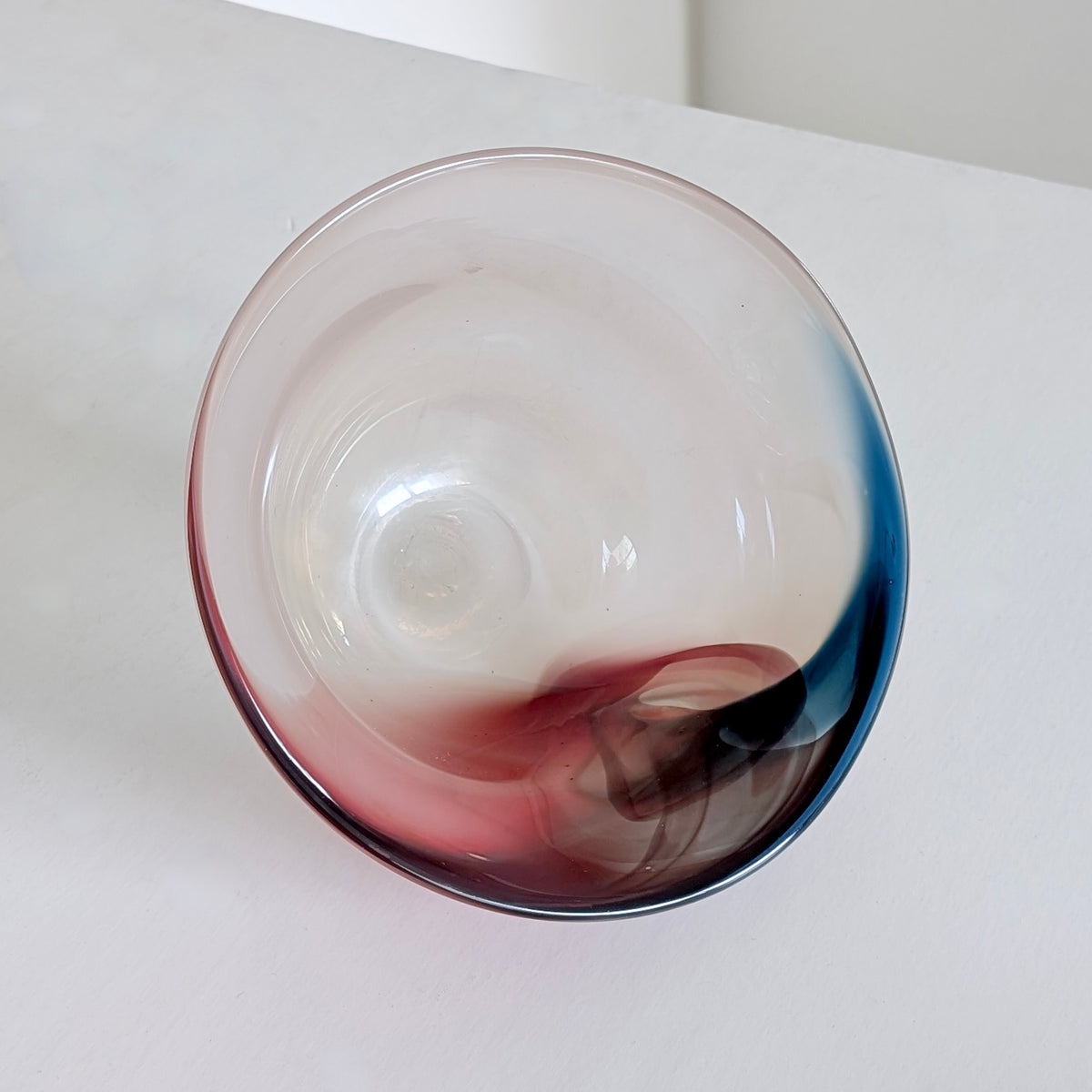 A Signed Australian Studio Glass Bowl by Robert Gatt