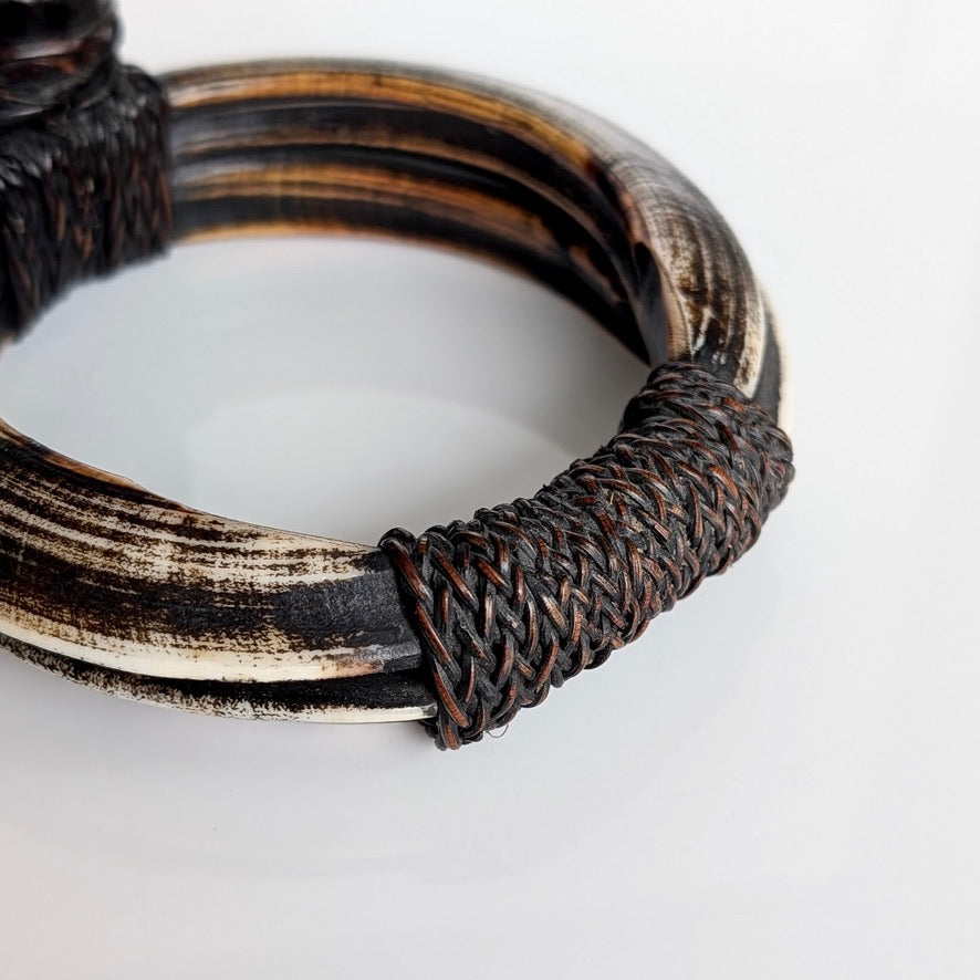 Antique 'Tankil' Tusk Armlet, Bontoc Tribe, Phillipines
