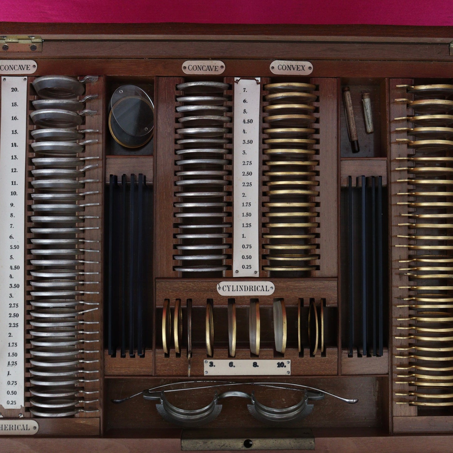 A Complete Optometrists Trial Eye Testing Kit by Theodore Hamblin