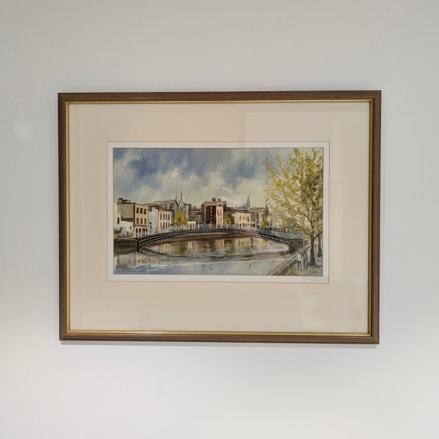 ALAN SARTORI (1936-2007) 'Ha'penny Bridge - Dublin', Oil