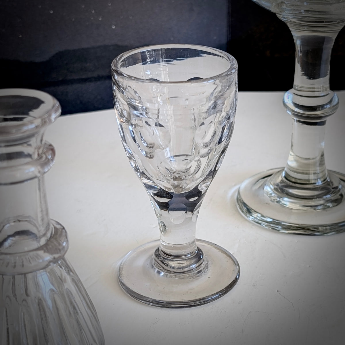 A Group of Antique Georgian & Early Victorian Glass Vessels