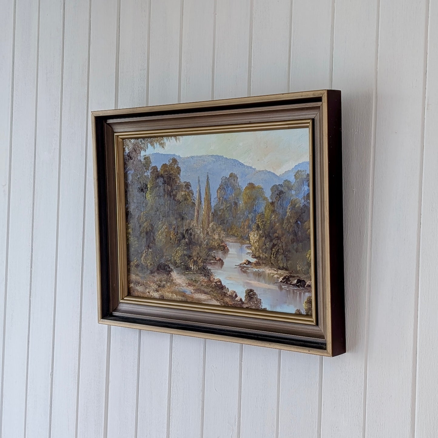 H.A.G Heerings 'Early Morning Yarra Valley' Oil, c1970