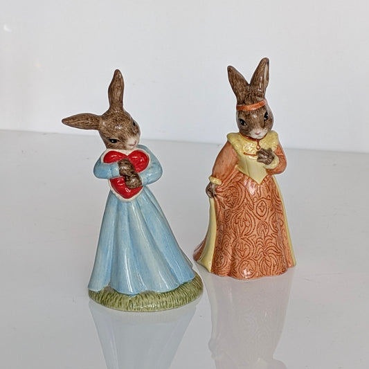 Royal Doulton Bunnykins Figurines, "Juliet" & "Love Heart"